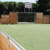 Voetbalkooi -pannacourt 13 sportkooi model play multisportkooi hout 10x24m a